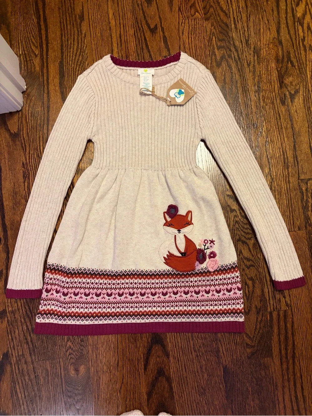 GIRLS FALL SIZE 7-8 3PC SWEATER DRESS SET NWT